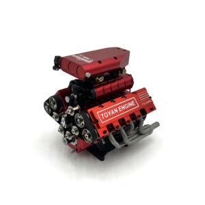 TOYAN V8 Engine with Supercharger 8-cylinder Gasoline Engine V8 for Remote Control Car Toys
