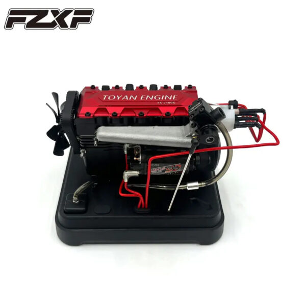 TOYAN L4 ENGINE Inline Four Stroke Engine Metal Micro Internal Combustion Engine One-button Start Gift Set FS-L400BGD-XP - Image 5
