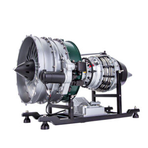 TECHING DM119 Twin Rotor Turbofan Turbine Engine Kit DIY Metal Twin Shaft Turbofan Jet Engine Model Toy 1000+ Parts