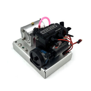 TOYAN FS L200A Twin Cylinder Methanol Engine Four Stroke Inline 3.5cc Engine Starter Kit-Silver Base