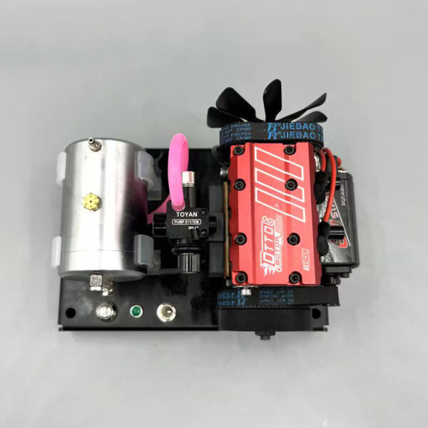 TOYAN FS-L200AC Twin Cylinder Four Stroke Air Cooled Nitro Engine Model Complete Set - Image 8