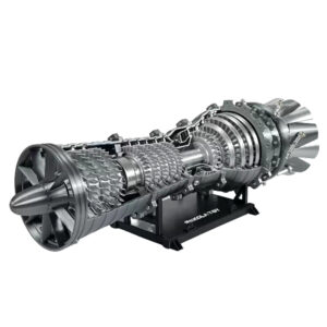 Creative GE-J79 Aviation Aircraft Turbojet Engine PLA Cool Infinite Speed ​​​​Regulation F16 Turbojet Fighter Desktop Ornament Toy