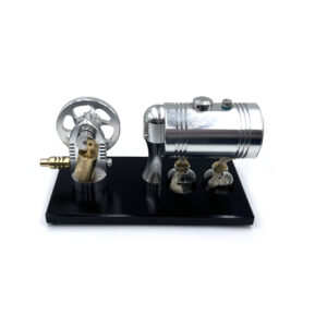 Physics K005 Steam Engine Metal Starter Engine Model Retro Steam Engine with Heating Boiler Toy Model Toy