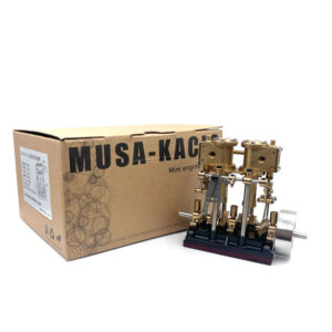 KACIO LS2-13s Metal Twin Cylinder Steam Engine High Torque Steam Engine Model Toy