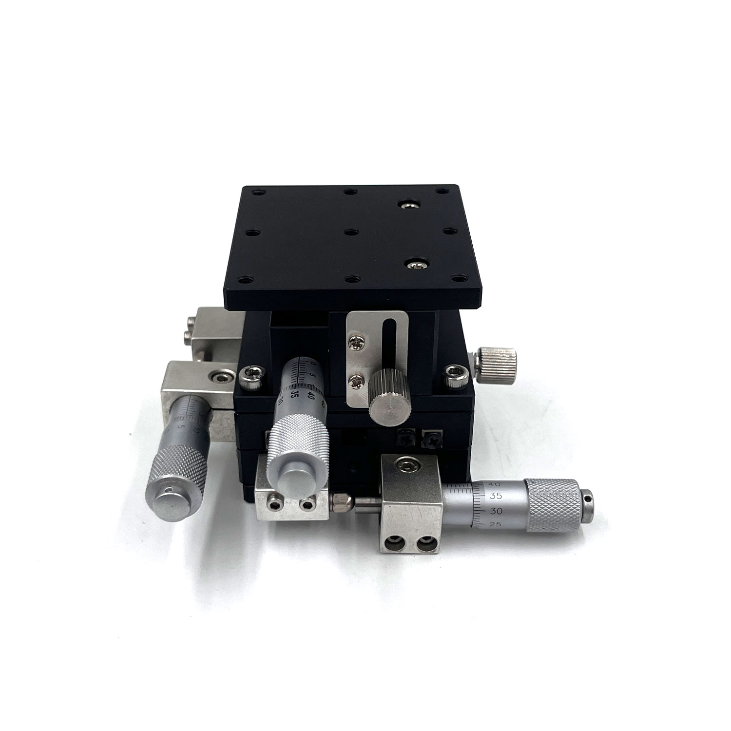 XYZ LD60-LM Three Axis Precision Displacement Slide 60*60mm Manual Fine-tuning Platform Rotary Type - Image 2