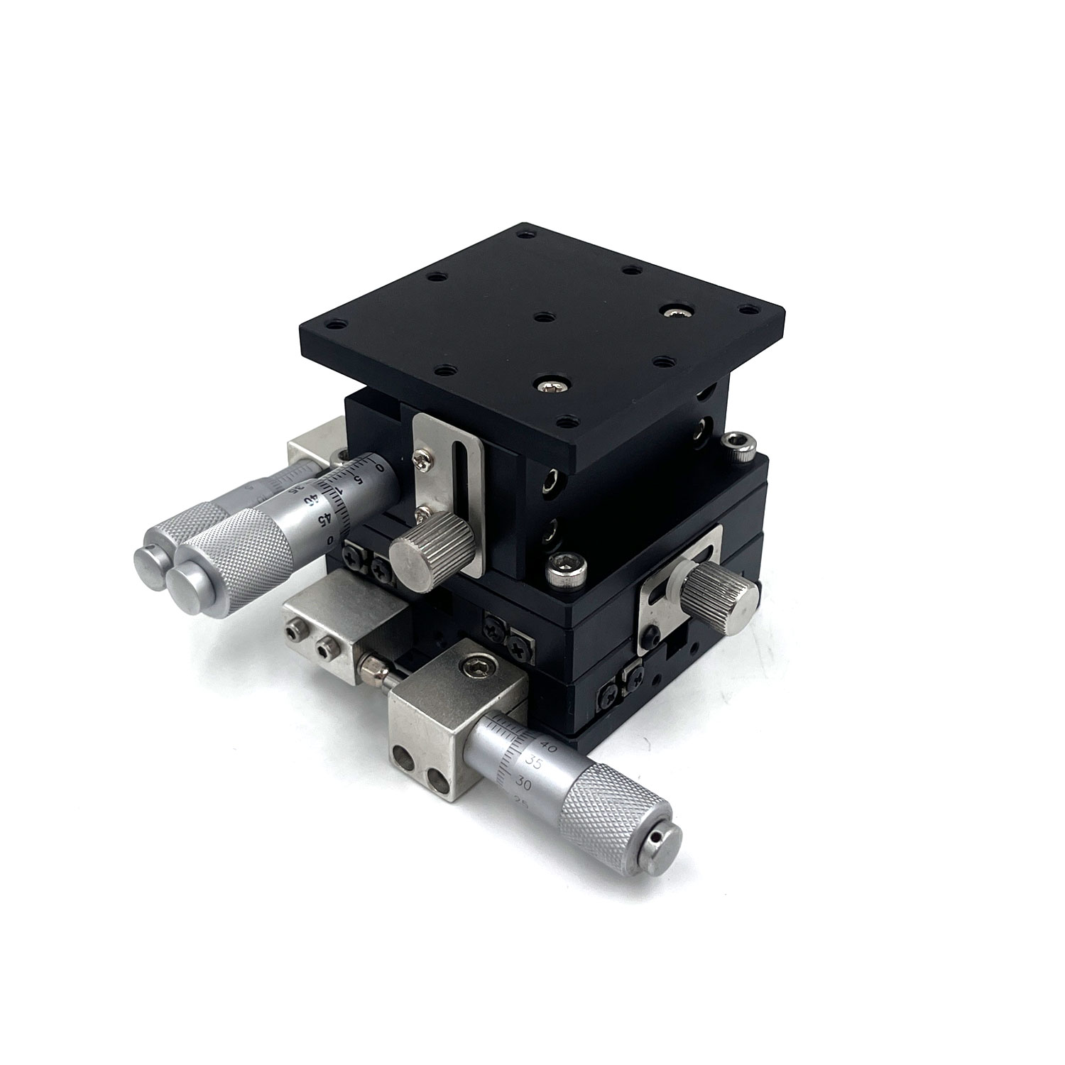 XYZ LD60-LM Three Axis Precision Displacement Slide 60*60mm Manual Fine-tuning Platform Rotary Type
