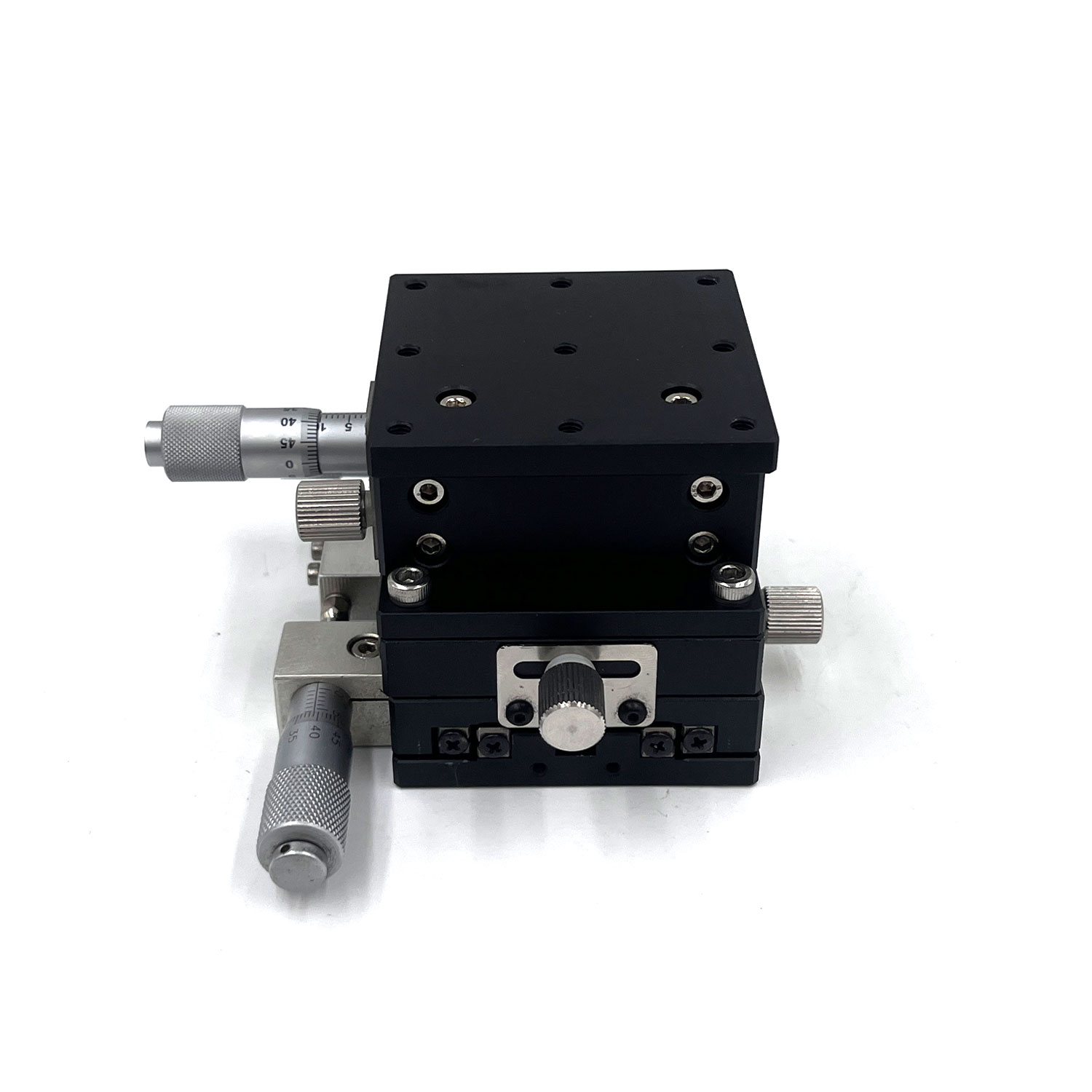 XYZ LD60-LM Three Axis Precision Displacement Slide 60*60mm Manual Fine-tuning Platform Rotary Type - Image 6