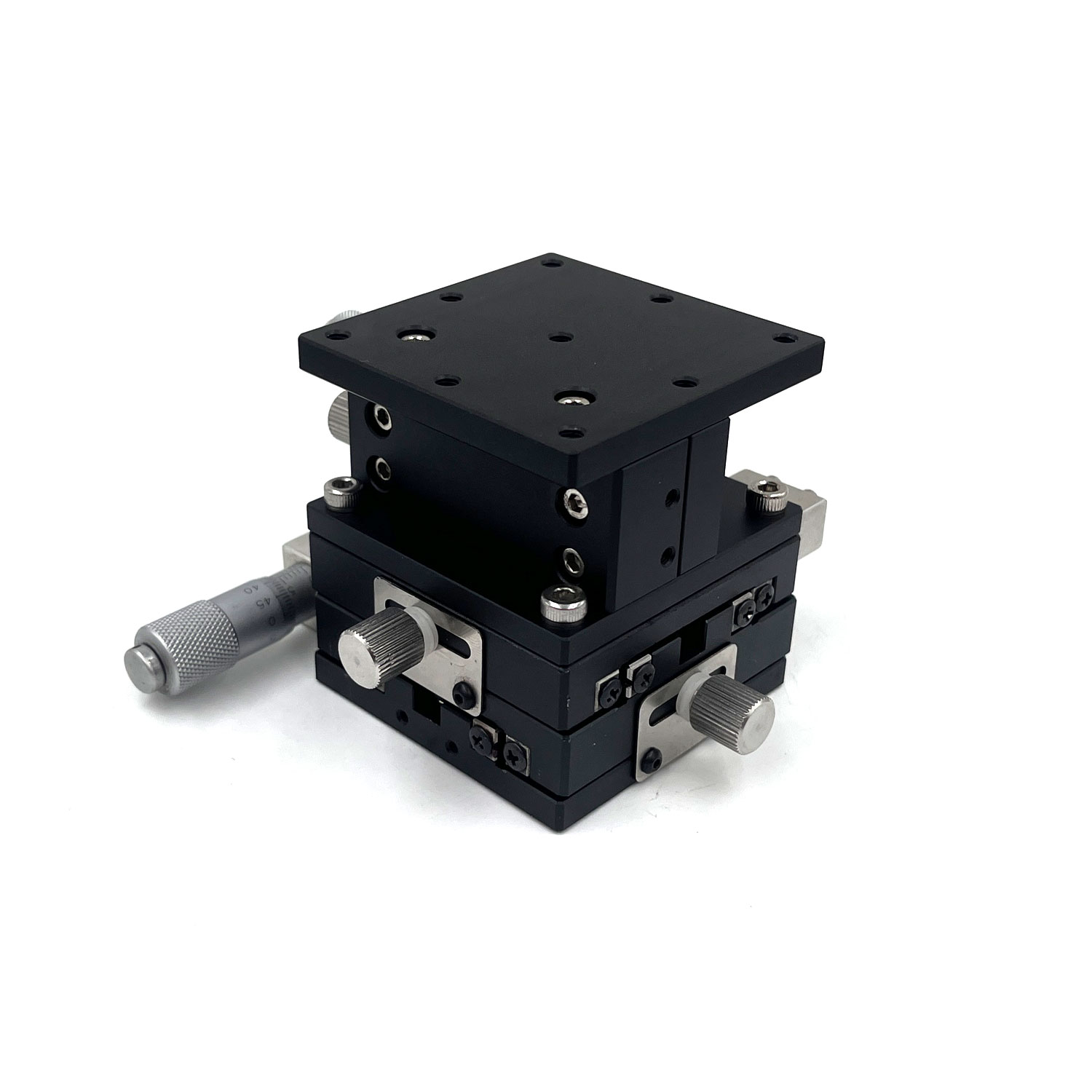 XYZ LD60-LM Three Axis Precision Displacement Slide 60*60mm Manual Fine-tuning Platform Rotary Type - Image 5