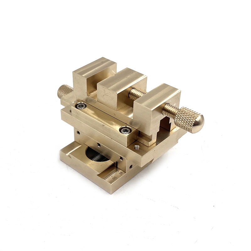 Miniature Cross Slide Vise - XY Axis Adjustable Brass - Image 2