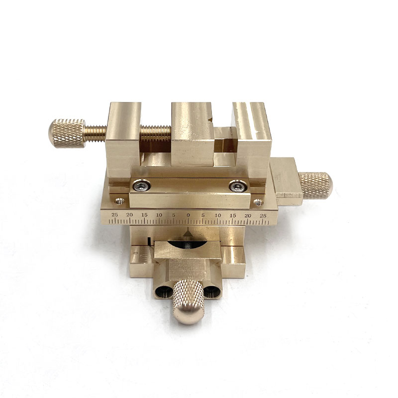 Miniature Cross Slide Vise - XY Axis Adjustable Brass