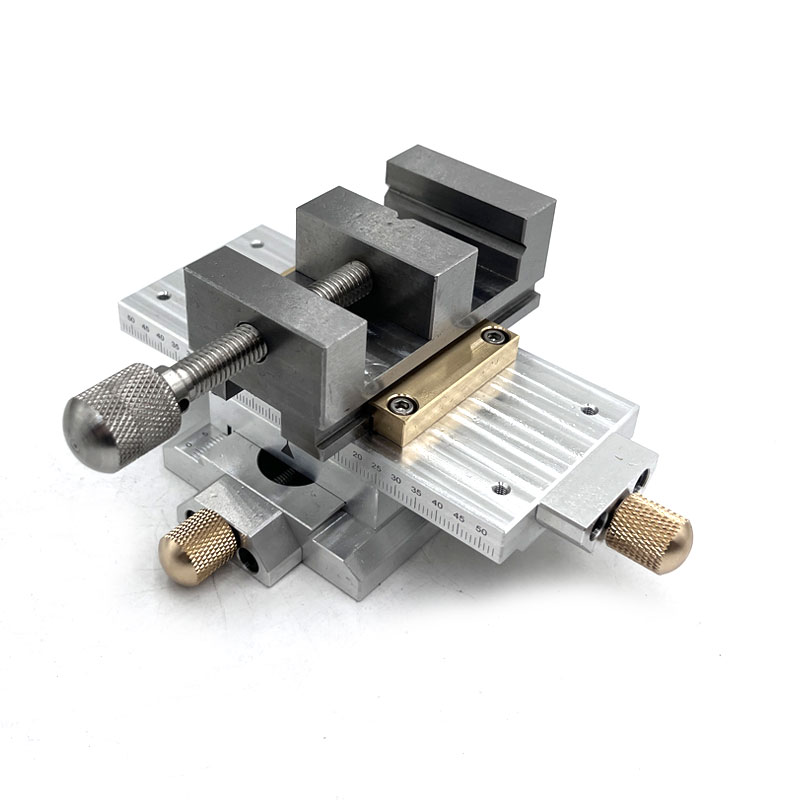 Miniature Cross Table Vise - XY Axis Adjustable Aluminum Alloy Precision Slide - Image 6