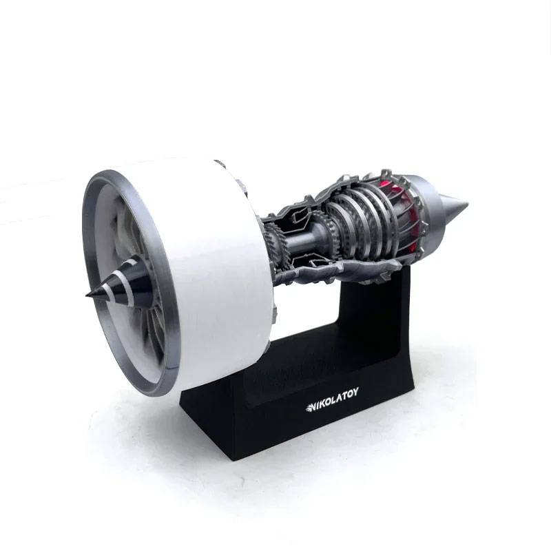 Silent Turbine Fan Engine Model Electric Turbo Fan Engine Desktop Toy Gift