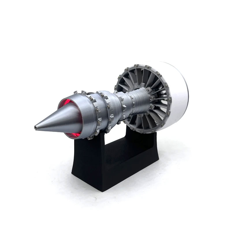 Silent Turbine Fan Engine Model Electric Turbo Fan Engine Desktop Toy Gift - Image 4