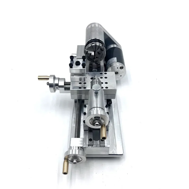 CNC Machined Miniature Lathe Engine Model - Equipped with 24V Power Supply - Image 5