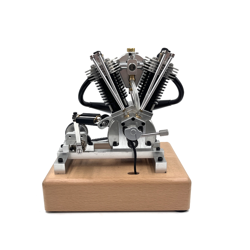 V2 Twin Cylinder Engine Model 6.6CC Four Stroke Single Cylinder Internal Combustion Engine CNC Mechanical Toy - Image 5